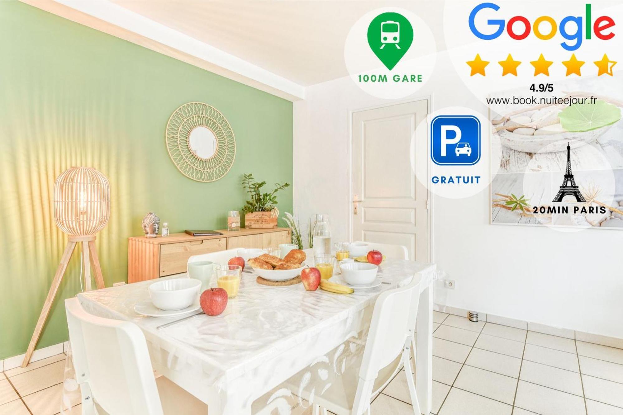Appart'Hotel Versailles Saint Cyr L'Ecole - Gare Sncf A 100M Et Parking Prive מראה חיצוני תמונה